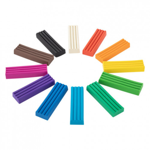 Пластилин классический МИЛЫЕ КОТЫ, 12 цветов, 240 г, СТЕК, ВЫСШЕЕ КАЧЕСТВО, BRAUBERG, 107353