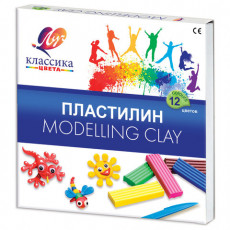 Пластилин классический ЛУЧ Классика, 12 цветов, 240 г, со стеком, картонная упаковка, 7С331-08 Пластилин классический ЛУЧ Классика, 12 цветов, 240 г, со стеком, картонная упаковка, 7С331-08