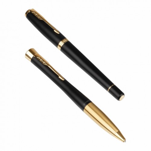 Набор PARKER Urban Black GT: шариковая ручка синяя и перьевая ручка синяя, 2093381