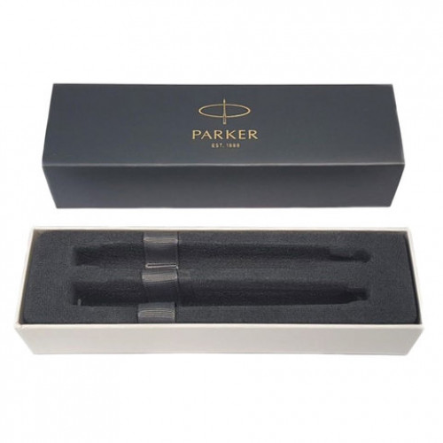 Набор PARKER Jotter Stainless Steel GT: шариковая ручка синяя и перьевая ручка, 2093257