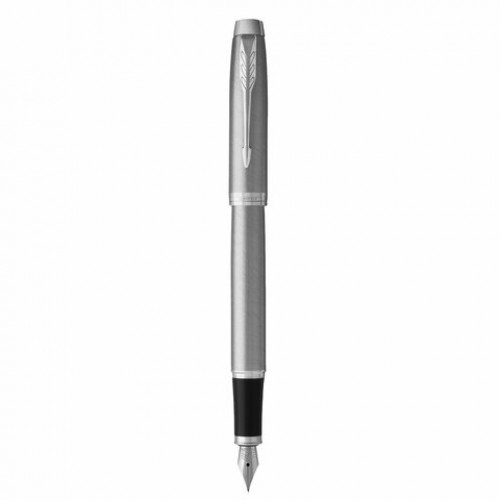 Набор PARKER IM Stainless Steel CT: шариковая ручка синяя и перьевая ручка синяя, 2183058