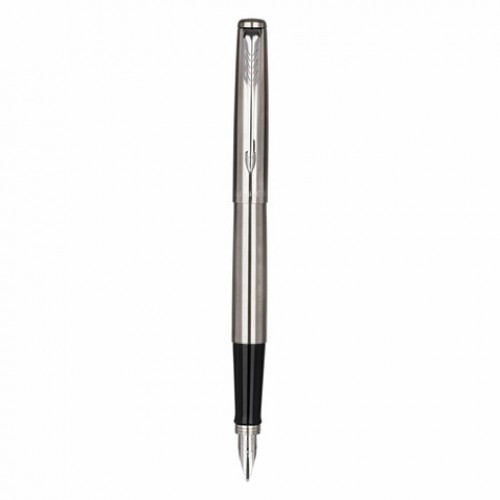 Набор PARKER Jotter Stainless Steel GT: шариковая ручка синяя и перьевая ручка синяя, 2093258
