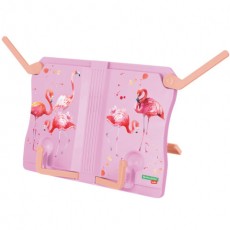 Подставка для книг и учебников BRAUBERG KIDS Flamingo,регулируемый угол наклона, прочный ABS-пластик, 238061