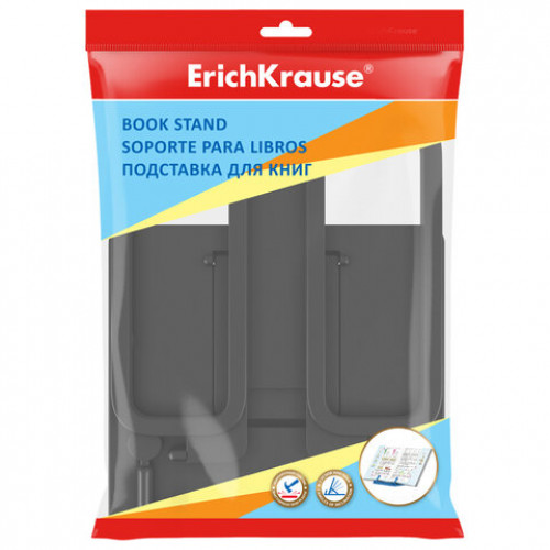 Подставка для книг и учебников ERICH KRAUSE Base Classic, пластиковая, черная, 58026