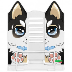 Подставка для книг и учебников фигурная BRAUBERG KIDS Puppy, регулируемый угол наклона, металл, 238058