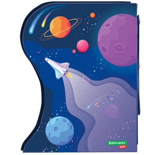 Подставка-держатель для книг и учебников BRAUBERG KIDS Adventure раздвижная, металлическая, 238065