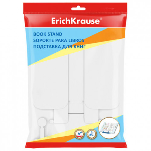Подставка для книг и учебников ERICH KRAUSE Classic, пластиковая, белая, 53527