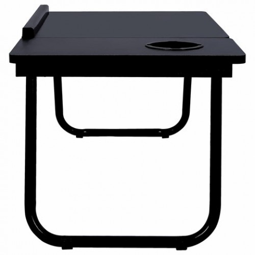 Столик складной для ноутбука/завтрака BRABIX BT-004 (ш560*г320*в270мм), регулировка наклона, графит, 532905