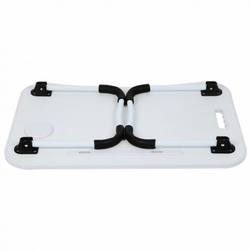 Столик складной для ноутбука/завтрака BRABIX BT-001 (ш600*г400*в280мм), органайзер, белый, 532900