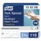 Полотенца бумажные 110 штук, TORK (Система H2) Premium, КОМПЛЕКТ 21 штука, 2-слойные, белые, 21х34, Interfold, 100288