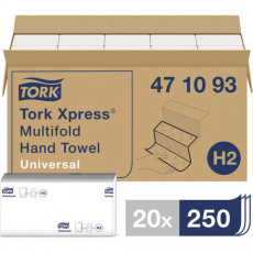 Полотенца бумажные, 250 листов, TORK Multifold (H2) Universal, 1-слойные, КОМПЛЕКТ 20 пачек, 23,4x21,3см, 471093 Полотенца бумажные, 250 листов, TORK Multifold (H2) Universal, 1-слойные, КОМПЛЕКТ 20 пачек, 23,4x21,3см, 471093