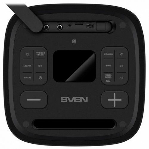 Колонка портативная SVEN PS-950, 160 Вт, TWS, Bluetooth, FM, USB, microSD, LED-дисплей, черная, SV-022396