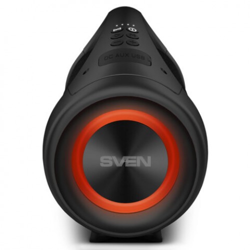 Колонка портативная SVEN PS-370, 2.0, 40 Вт, Bluetooth, FM, USB, microSD, черная, SV-020408