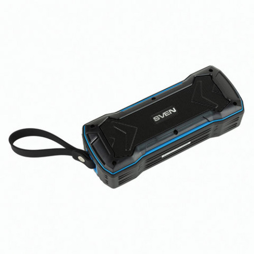 Колонка портативная влагозащищенная SVEN PS-220, 2.0, 10 Вт, Bluetooth, FM, microSD, MP3, черная, SV-016470