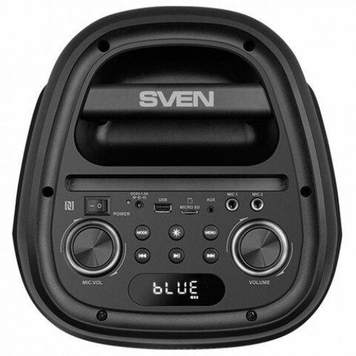 Колонка портативная SVEN PS-800, 100 Вт, TWS, Bluetooth, FM, USB, microSD, LED-дисп, черн, SV-021511