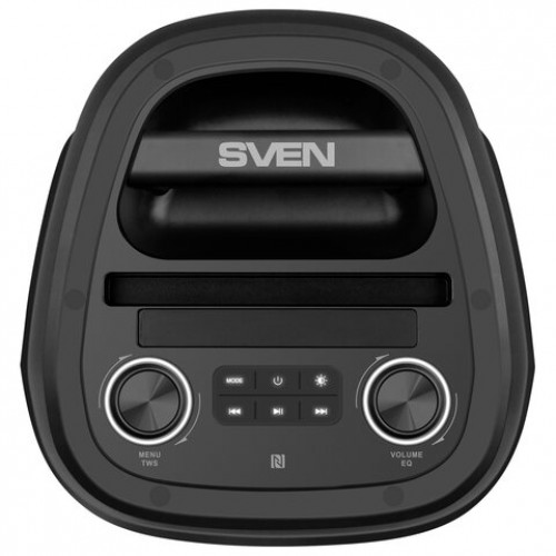 Колонка портативная SVEN PS-850, 100 Вт, TWS, Bluetooth, FM, USB, microSD, LED-дисп, черн, SV-022679