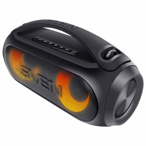 Колонка портативная SVEN PS-380, 40 Вт, TWS, Bluetooth, FM, USB, черный, SV-021290