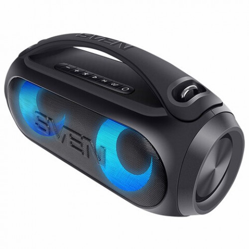 Колонка портативная SVEN PS-380, 40 Вт, TWS, Bluetooth, FM, USB, черный, SV-021290