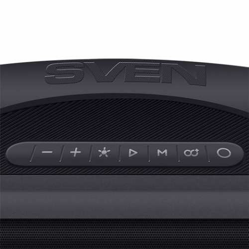 Колонка портативная SVEN PS-380, 40 Вт, TWS, Bluetooth, FM, USB, черный, SV-021290