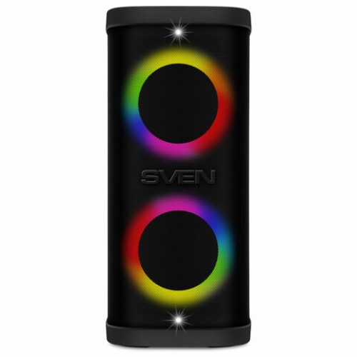 Колонка портативная SVEN PS-950, 160 Вт, TWS, Bluetooth, FM, USB, microSD, LED-дисплей, черная, SV-022396