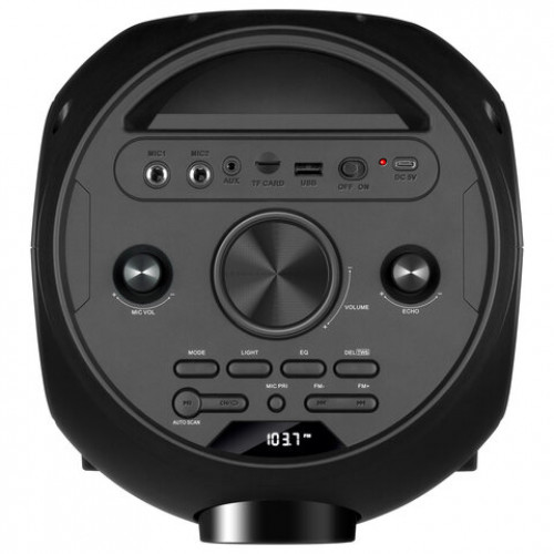 Колонка портативная SVEN PS-720, 80 Вт, TWS, Bluetooth, FM, USB, microSD, LED-дисп, черн, SV-019600