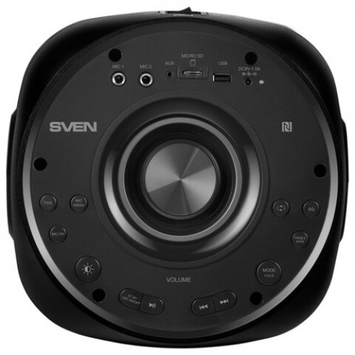 Колонка портативная SVEN PS-770, 100 Вт, TWS, Bluetooth, FM, USB, microSD, LED-дисп, черн, SV-021719