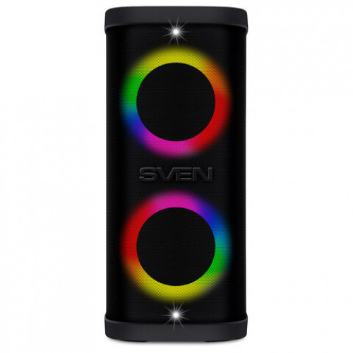 Колонка портативная SVEN PS-930, 150 Вт, TWS, Bluetooth, FM, USB, microSD, LED-дисп, черн, SV-022402