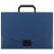 Портфель пластиковый STAFF А4 (320х225х36 мм), без отделений, синий, 229240