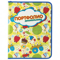 Папка-портфолио дошкольника ПЧЕЛКА, 8 вкладышей, на молнии, универсальная, ламинированный картон, с рисунком, ПТШ-1-3 Папка-портфолио дошкольника ПЧЕЛКА, 8 вкладышей, на молнии, универсальная, ламинированный картон, с рисунком, ПТШ-1-3