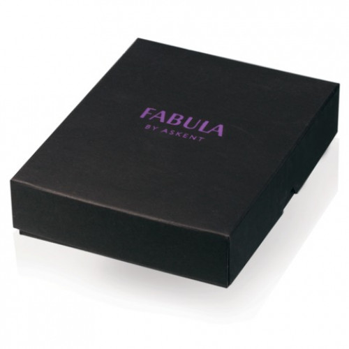 Портмоне мужское FABULA Kansas, 112х85 мм, натуральная кожа, отстрочка, черное, PM.16.TX