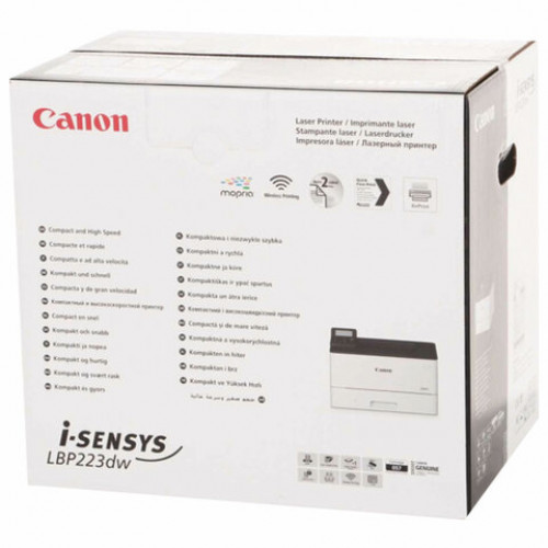 Принтер лазерный CANON i-SENSYS LBP223dw, А4, 33 страниц/мин, ДУПЛЕКС, сетевая карта, Wi-Fi, 3516C008