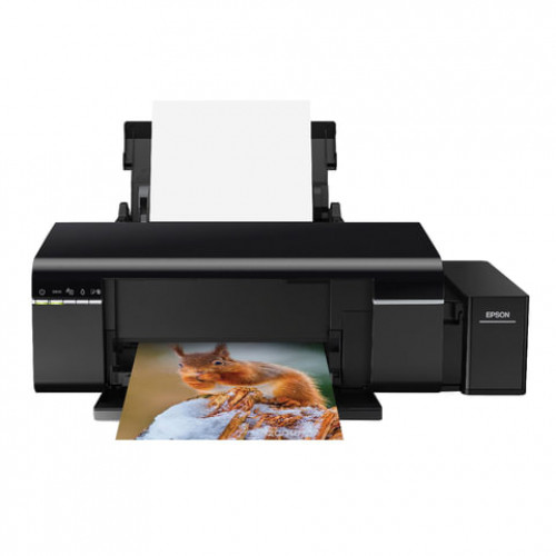 Принтер струйный EPSON L805, А4, 5760х1440 dpi, 37 стр./мин., с СНПЧ, печать на CD/DVD, Wi-Fi (без кабеля USB), C11CE86403