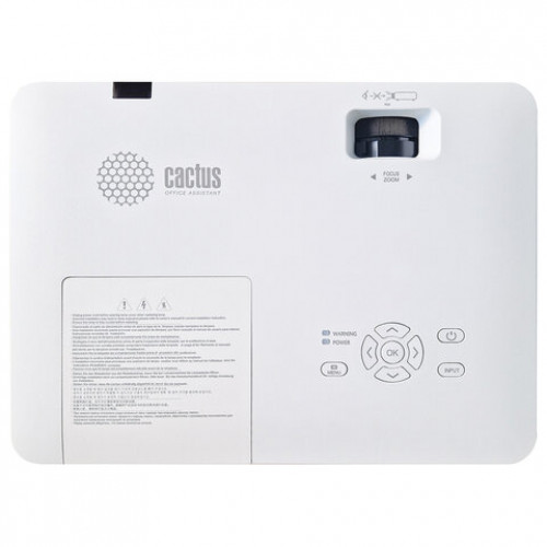 Проектор CACTUS CS-S1.WT, 3 LCD, 1024x768, 16:9, 4:3, 34000 лм, 15000:1, 3,06 кг