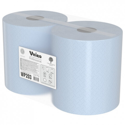 Бумага протирочная с центральной вытяжкой 175 метров VEIRO (M4) COMFORT, 2-слойная, КОМПЛЕКТ 6 рулонов, WP203