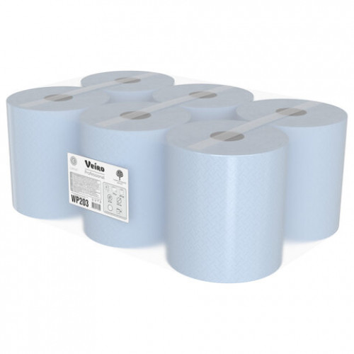 Бумага протирочная с центральной вытяжкой 175 метров VEIRO (M4) COMFORT, 2-слойная, КОМПЛЕКТ 6 рулонов, WP203