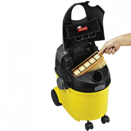 Пылесос моющий KARCHER (КЕРХЕР) SE 5.100, потребляемая мощность 1400 Вт, желтый, 1.081-200.0