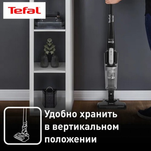 Пылесос вертикальный беспроводной TEFAL TY6545RH, потребляемая мощн. 100Вт, контейнер, 2211400233