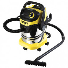 Пылесос KARCHER WD 5 Premium, с пылесборником, мощность 1100 Вт, выдув, контейнер из нержавеющей стали, 1.348-230.0 Пылесос KARCHER WD 5 Premium, с пылесборником, мощность 1100 Вт, выдув, контейнер из нержавеющей стали, 1.348-230.0