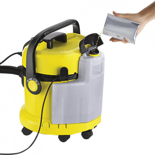 Пылесос моющий KARCHER (КЕРХЕР) SE 4001, потребляемая мощность 1400 Вт, желтый, 1.081-130.0