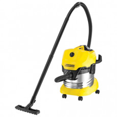 Пылесос KARCHER WD 4 Premium, с пылесборником, мощность 1000 Вт, контейнер из нержавеющей стали, 1.348-150.0 Пылесос KARCHER WD 4 Premium, с пылесборником, мощность 1000 Вт, контейнер из нержавеющей стали, 1.348-150.0