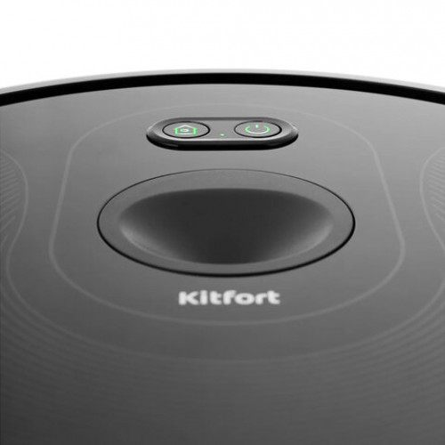 Робот-пылесос KITFORT KT-589, ВСТРОЕННАЯ КАМЕРА, Wi-Fi, влажная уборка, контейнер 0,6л, черный, КТ-589