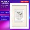 Рамка 21*30см с паспарту 13*18 см небьющаяся, багет 26 мм, МДФ, BRAUBERG Ambassador, белая, 391366