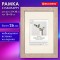 Рамка 21*30см с паспарту 13*18см небьющаяся, багет 26 мм, МДФ, BRAUBERG Ambassador, цвет дуб, 391367