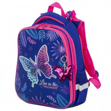 Ранец BRAUBERG PREMIUM, 2 отделения, с брелком, Beautiful butterfly, 38х29х16 см, 229901 Ранец BRAUBERG PREMIUM, 2 отделения, с брелком, Beautiful butterfly, 38х29х16 см, 229901