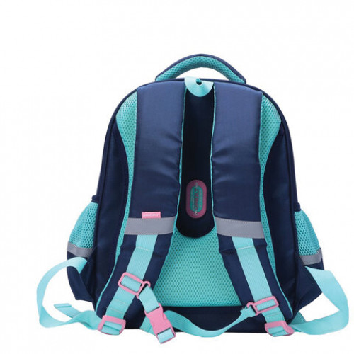 Ранец GRIZZLY школьный, анатомическая спинка, для девочек, Единорог, 36х28х20 см, RAz-086-2/1