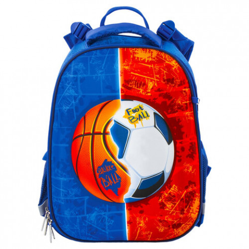 Ранец ЮНЛАНДИЯ EXTRA, с дополнительным объемом, Sports ball, 38x29x18 см, 228802