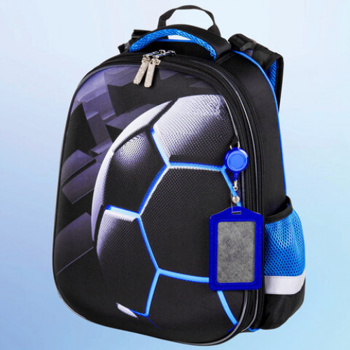 Ранец ЮНЛАНДИЯ EXTRA, с дополнительным объемом, Soccer ball, 38х29х18 см, 270677