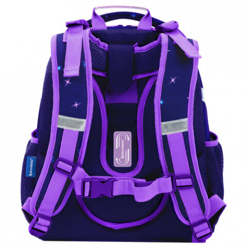 Ранец BRAUBERG UP, 2 отделения, с брелоком, Bright fox, 36х28х15 см, 274665