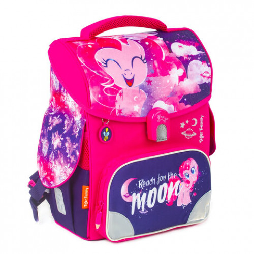 Ранец TIGER FAMILY для начальной школы, Jolly, Pinkie Pie, ЛИЦЕНЗИЯ, 36х31х19 см, 228972, TGJL-016A