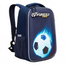 Ранец GRIZZLY анатомическая спинка, облегченный, для мальчиков, FOOTBALL, 37х26х16 см, RAw-397-3/1